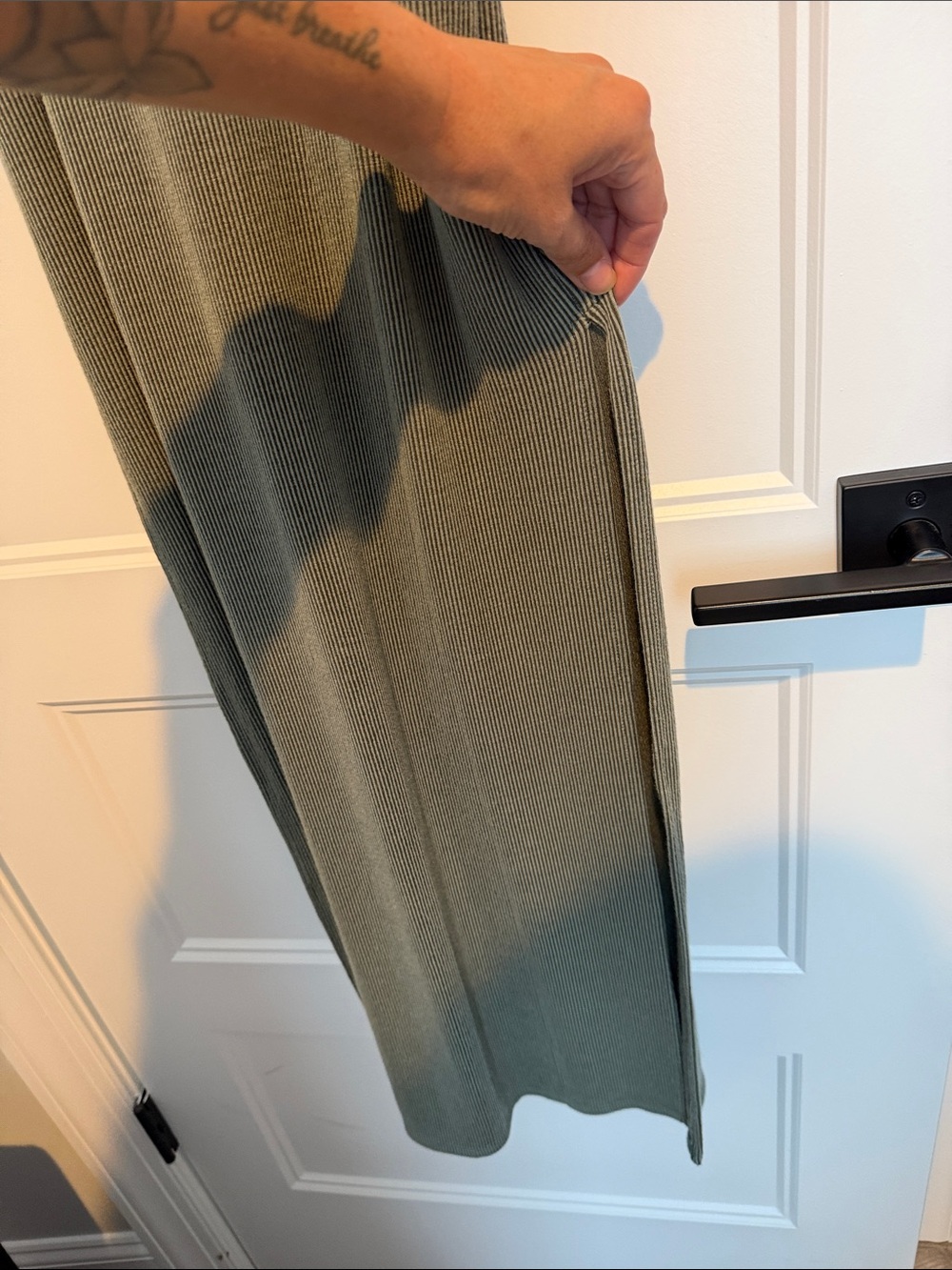 Lulu's Olive Green Ribbed Racerback Maxi Dress - Picture 3 of 3
